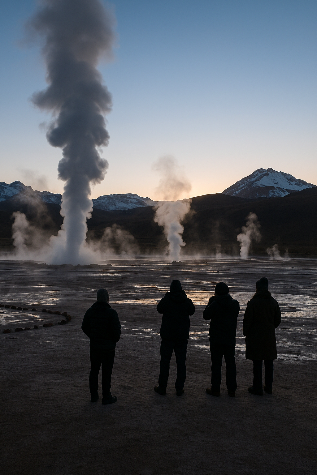 Geysers del Tatio al Amanecer